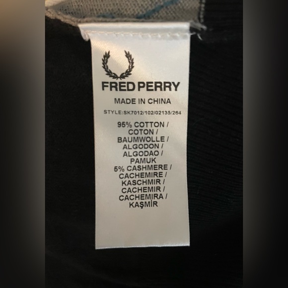 NWT RARE Fred Perry Amy Winehouse Black Yellow Argyle Jumper Dress US 10 UK 14 - Picture 5 of 16